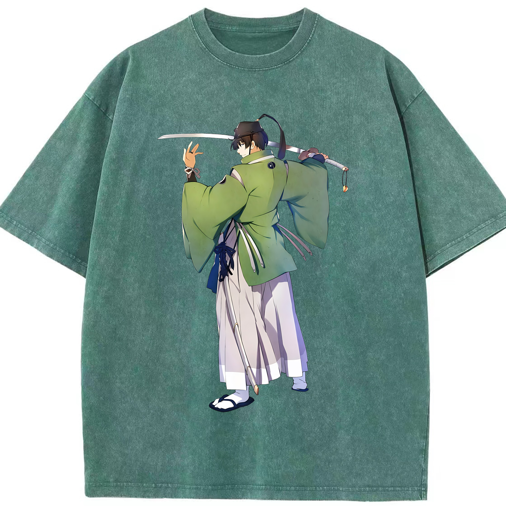 （画像用） 刀剣乱舞 Touken Ranbu 綿100% ヴィンテージ風 半袖Tシャツ（フロントプリント）